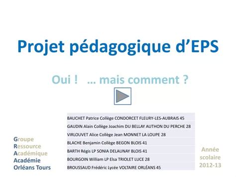 PPT Projet pédagogique dEPS PowerPoint Presentation free download