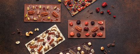 Four Vegan Chocolate Slabs, with added dried fruit and nuts