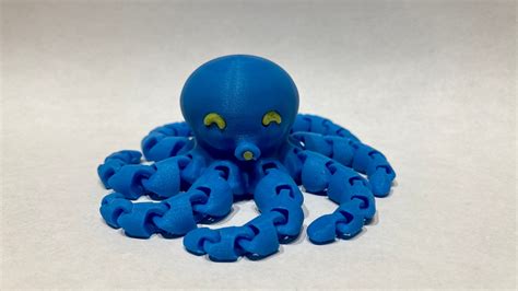 Cute 3d Printed Articulated Octopus Etsy