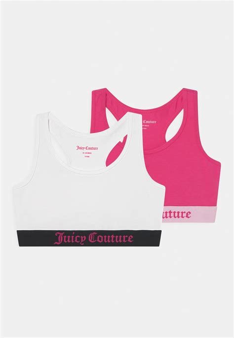 Juicy Couture Crop Hanging 2 Pack Brassière Pink Yarrow Rose