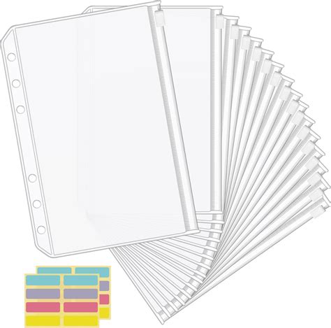 Amazon Antner Pack A Binder Sleeves Clear Holes Planner