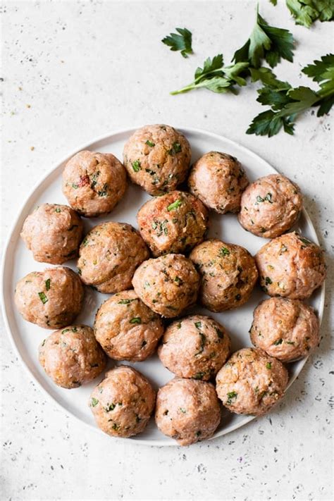 Sartén de albóndigas de pavo con queso Skinnytaste Las Recetas de JuJo