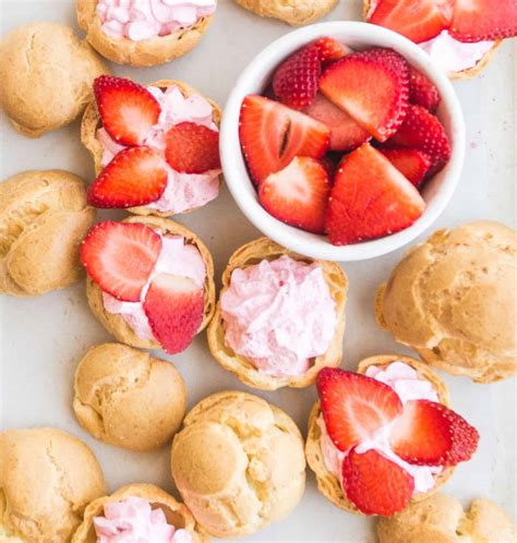 Strawberry Cream Puffs The Itsy Bitsy Kitchen