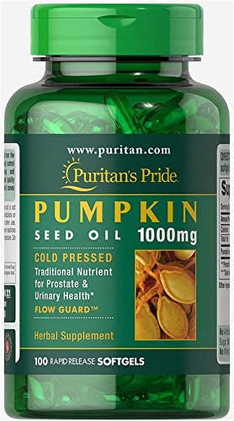 Pumpkin Seed Oil Supports Prostate And Urinary Health White 100