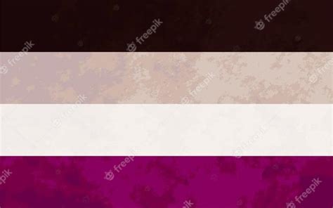 Premium Vector Asexual Sign Asexual Pride Flag With Texture