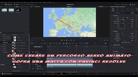 Come Creare Un Percorso Aereo Animato Su Mappa Con Davinci Resolve