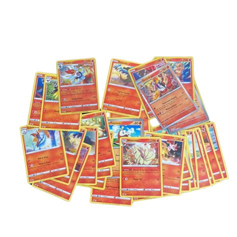 41 fire type Pokémon cards