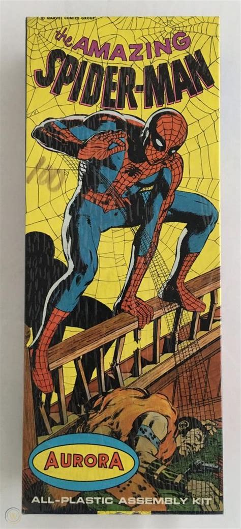 Vintage 1966 The Amazing Spider Man Model Kit By Aurora New And Sealed