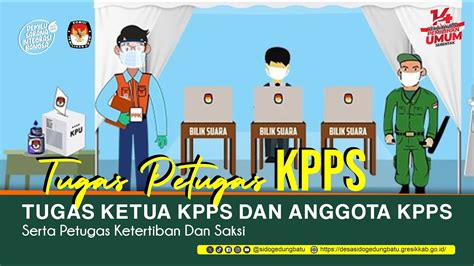 Tugas Anggota Kpps 1 Sampai 7 Serta Linmas Dan Saksi Dalam Tps Pada