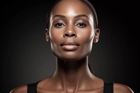 Premium Photo Beautifull Black Woman Beauty For Skincare Products