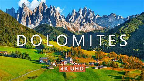 Visit The Dolomites In Italy 4k Uhd Drone Film With Calming Music