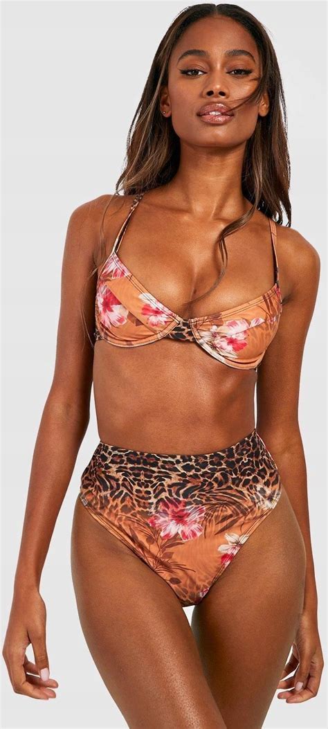 Bikini Print Fdc Ne Xl Boohoo G Ra Od Ceny I Opinie Ceneo Pl