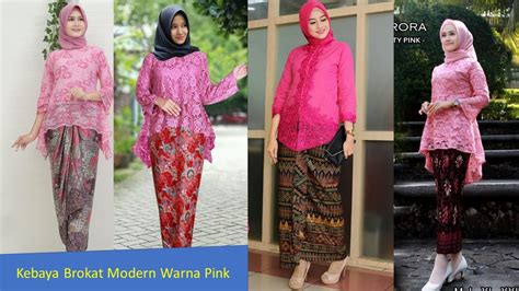 18 Ide Kebaya Brokat Modern Warna Pink Terbaru 2020 2021 Youtube