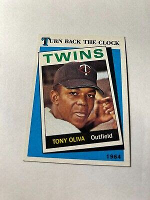 Topps Tony Oliva Minnesota Twins Hof Baseball Card Ebay