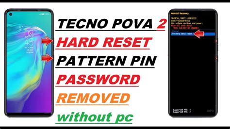 Tecno Pova Hard Reset Le Pattern Unlock Youtube