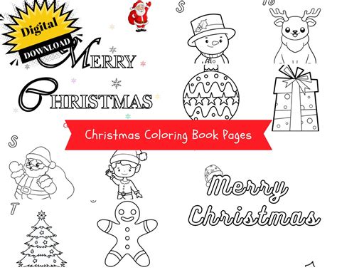 10 Christmas Coloring Pages For Kids Printable Coloring Pages Coloring