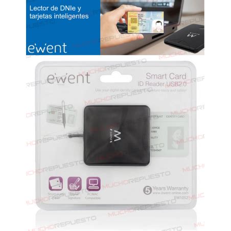 Lector De Smart Card Dni E Dni Electronico Ewent Ew Usb