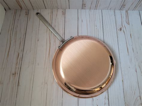 New Mauviel 1830 Copper 1024 Tri Ply Stainless Steel Frying Pan Skillet Ebay