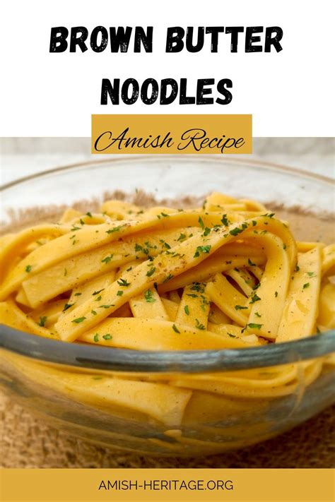 Amish Buttered Noodles Recipe