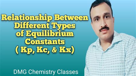 Relationship Between Different Types Of Equilibrium Constants Kp Kc