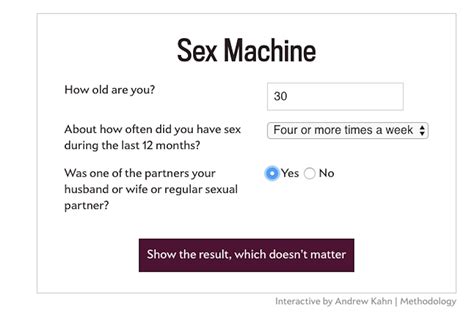 This Sex Calculator Tells You How Much Sex Youre Having Compared To Everyone Else