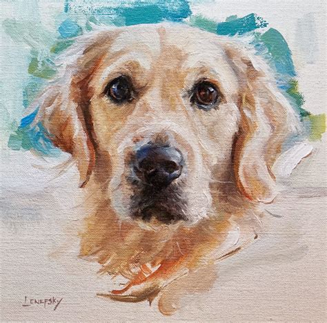 apollo golden retriever painting dog portraits art dog paintings