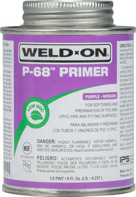 Buy Weld On Ips Purple P Primer For Pvc And Cpvc Pipes Non