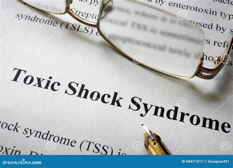 Toxic Shock Syndrome Tss Diagnosis Form And Stethoscope Royalty Free