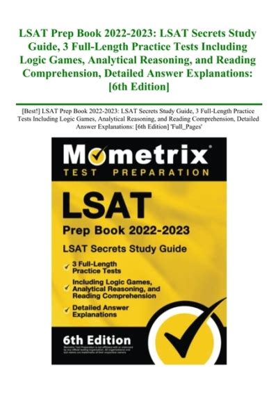 Best Lsat Prep Book Lsat Secrets Study Guide Full Length