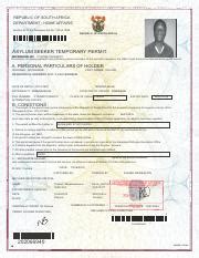 South Africa Asylum Seeker Permit Rights Conditions Course Hero