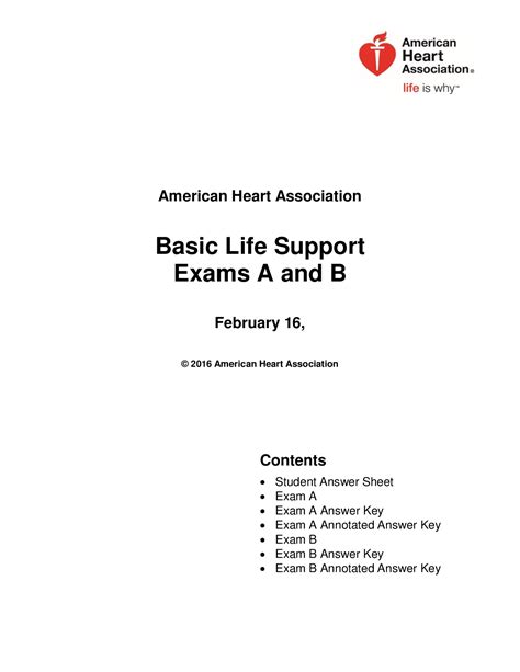 Aha Bls Test Answers Exam Acls Aid Aha Bls Heart Cpr Pr