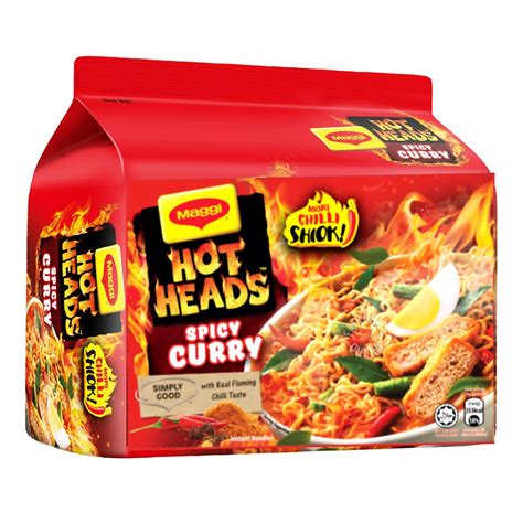 Maggi Hot Heads Instant Noodles Spicy Curry Ntuc Fairprice