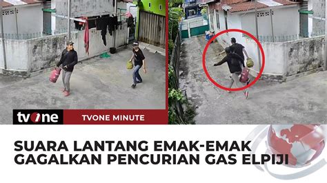 Panik Saat Diteriaki Maling Oleh Emak Emak Pencuri Ini Lari Kocar