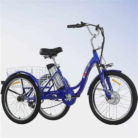 Bitrein Adult Electric Tricycle 24 Inch Electric Bike 350W Front ...