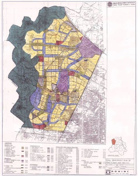 Delhi Master Plans and Zonal Maps