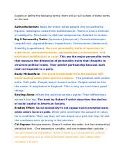 Pols Final Exam Prep Explain Or Define The Following Terms There Will