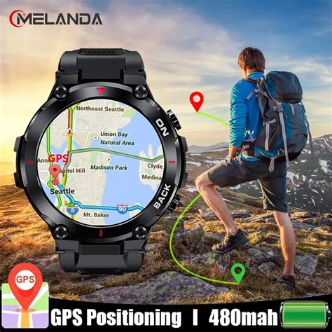 Anda Montre Intelligente Gps Militaire K Pour Homme Cran Hd X