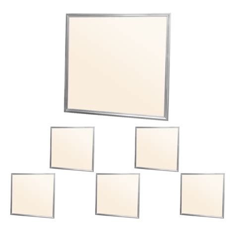 ECD Germany LED Panel 36W 60 X 60 Cm 6 Er Pack Ultraslim Tynd