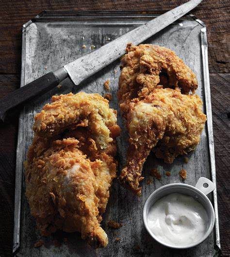 Cornmeal Crusted Chicken With White Barbecue Sauce Rebecca Lang Cooks