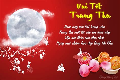 Thiệp trăng tròn trung thu với lời chúc