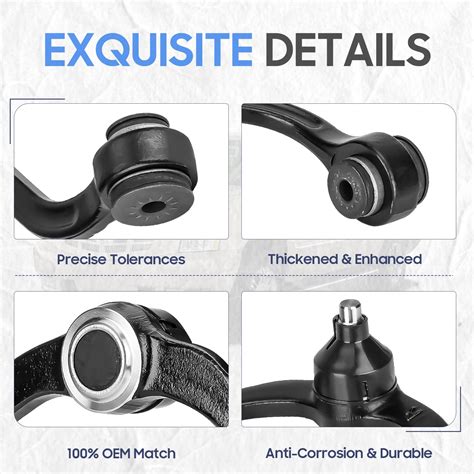 Snapklik Front Upper Control Arms Lower Ball Joints Assembly Set