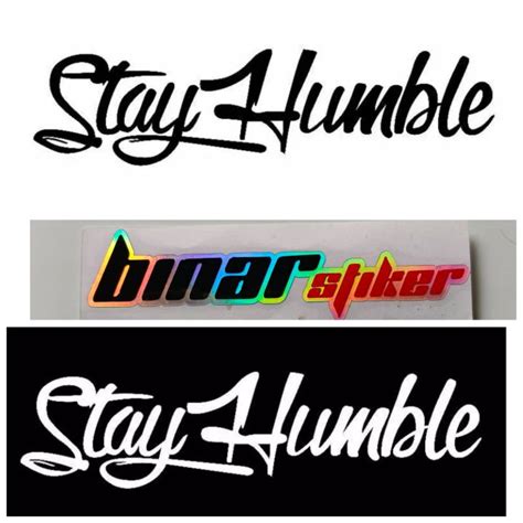 Stiker Cutting Stay Humble X Cm Lazada Indonesia