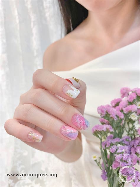 17 Type Of Flower Theme Wedding Nails Maniqure Nail Salon