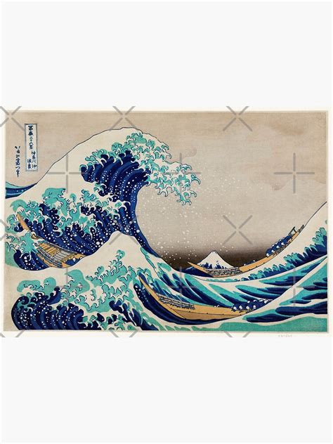 Katsushika Hokusai S The Great Wave Off Kanagawa Sticker For Sale By