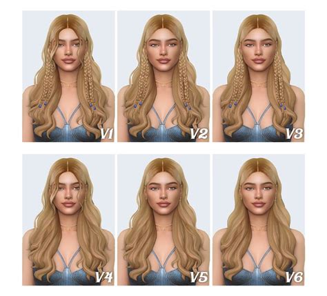 Venere Hairstyle By Simstrouble Simstrouble Sims Hair The Sims 4