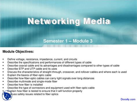 Networking Media Computer Network Lecture Slides Slides Computer