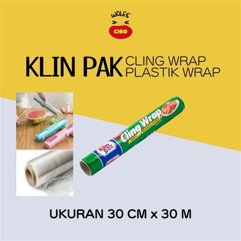 Jual Klin Pak Cling Wrap Refill 30cm X 30m Plastik Wrap Pembungkus