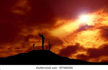 Horizontal Crucifix Sunset Images Stock Photos Vectors