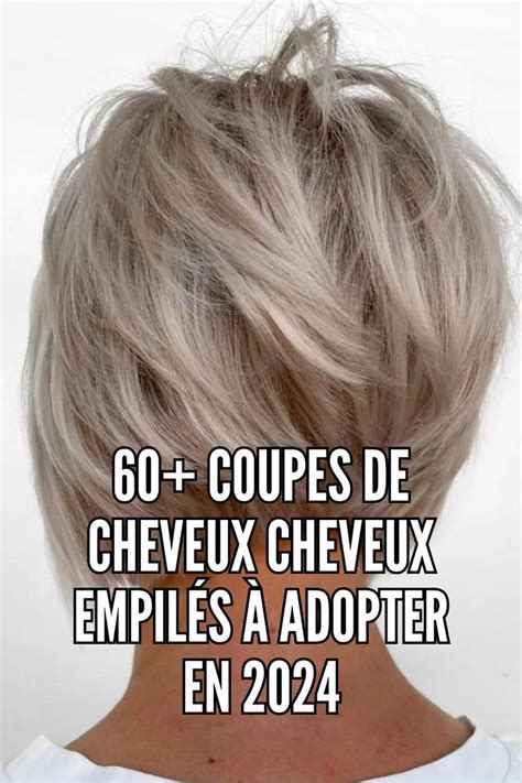 Coupes de cheveux cheveux empilés à adopter en Coupe au carré courte et blonde Coupe