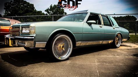 Kansas City OG Clean Caprice Classic On Gold 20 Dayton Wire Wheels And